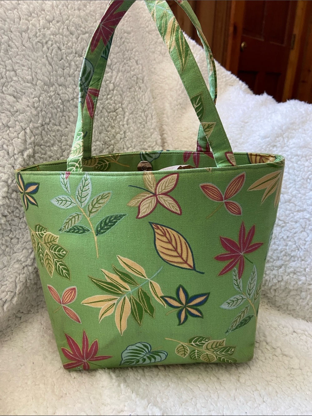 Vtg Margaret Smith Randolph ME Mid-Century Retro Botanical / Tropical Leaf Print